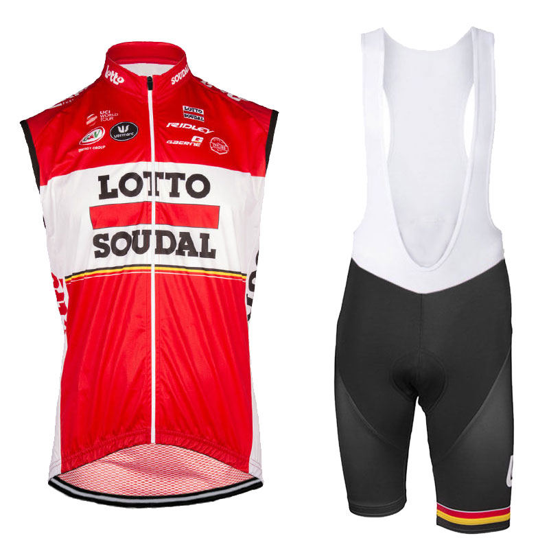 Chalecos Cortavientos Lotto Soudal 2017 rojo